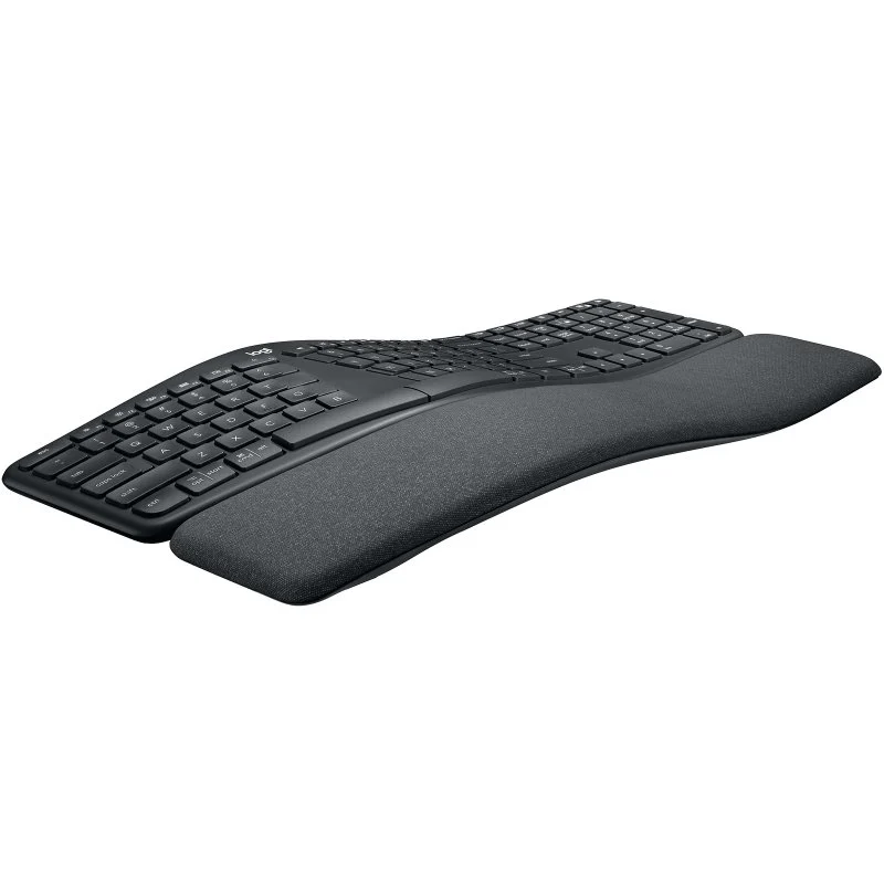 Vue 3 Logitech WIRELESS KEYBOARD ERGO K860 — clavier ergonomique
