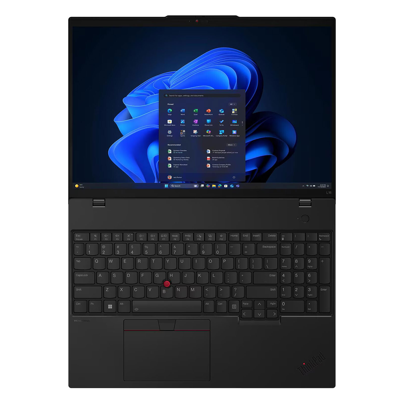 Vue 3 ThinkPad L16 G2 — 16″ — portable professionnel