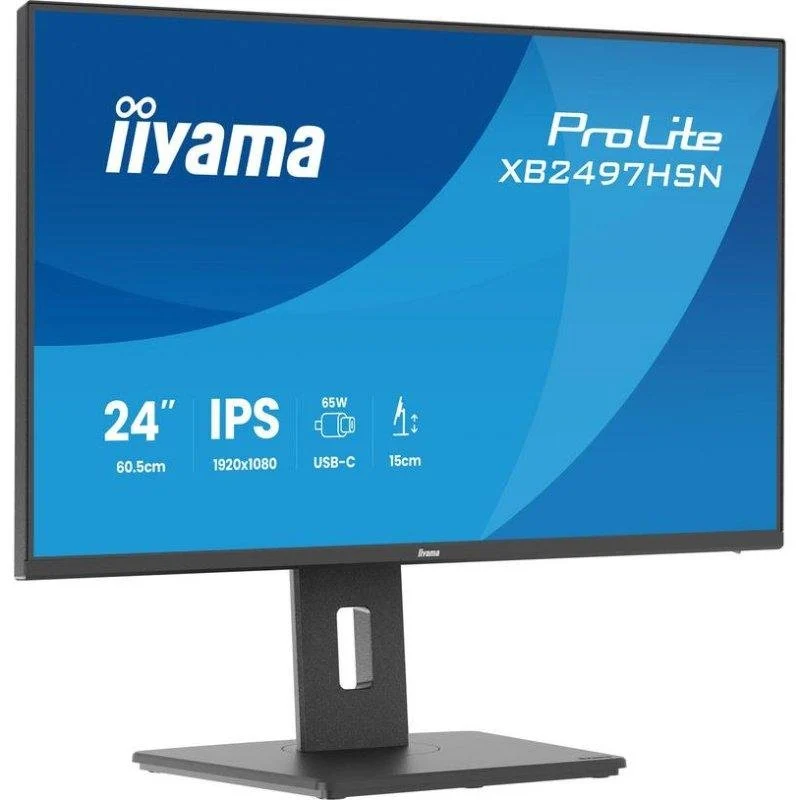 Vue 3 Iiyama XB2493HSU-B1 — écran 23,8″ confortable