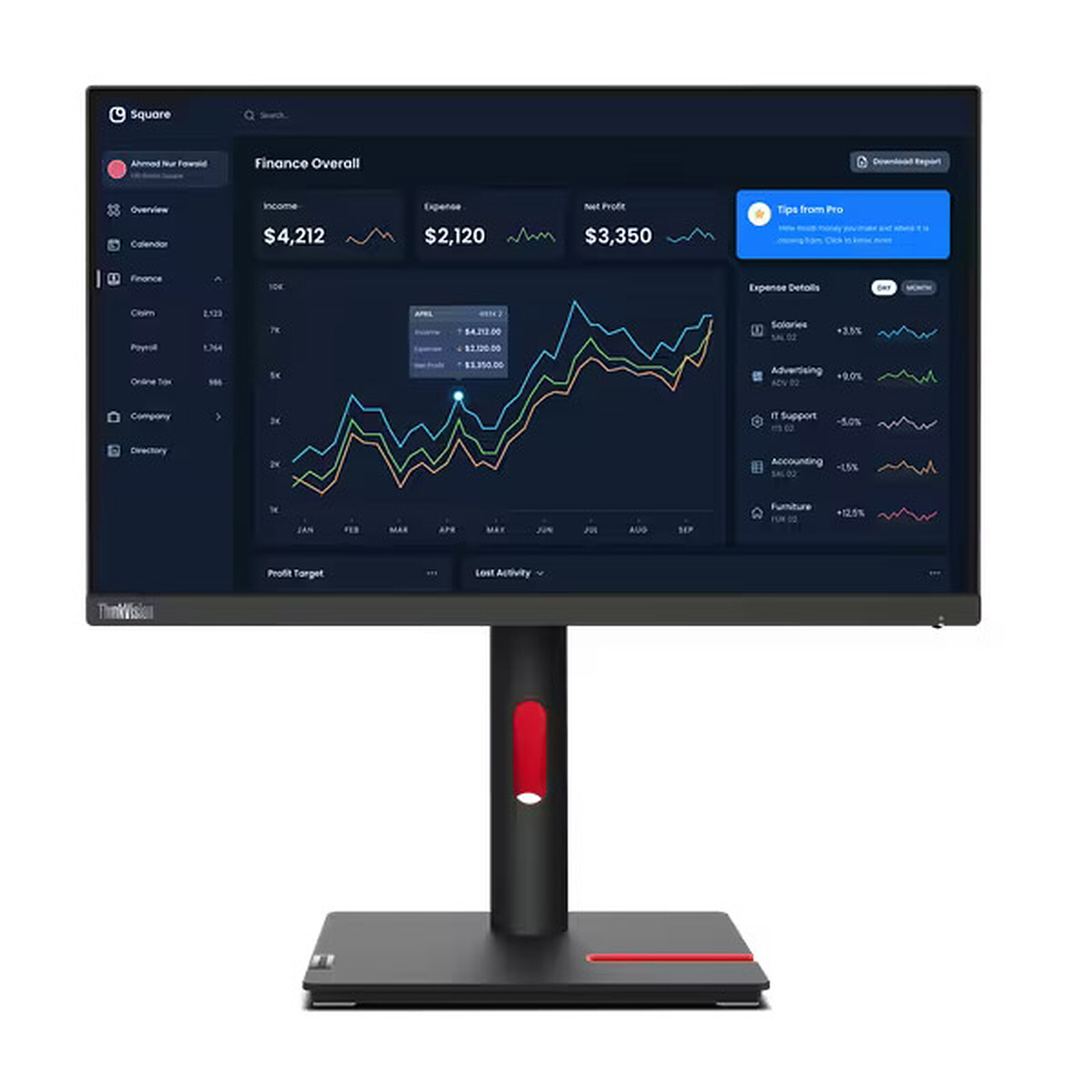 Lenovo T22i-30 — écran 21,5″ confortable